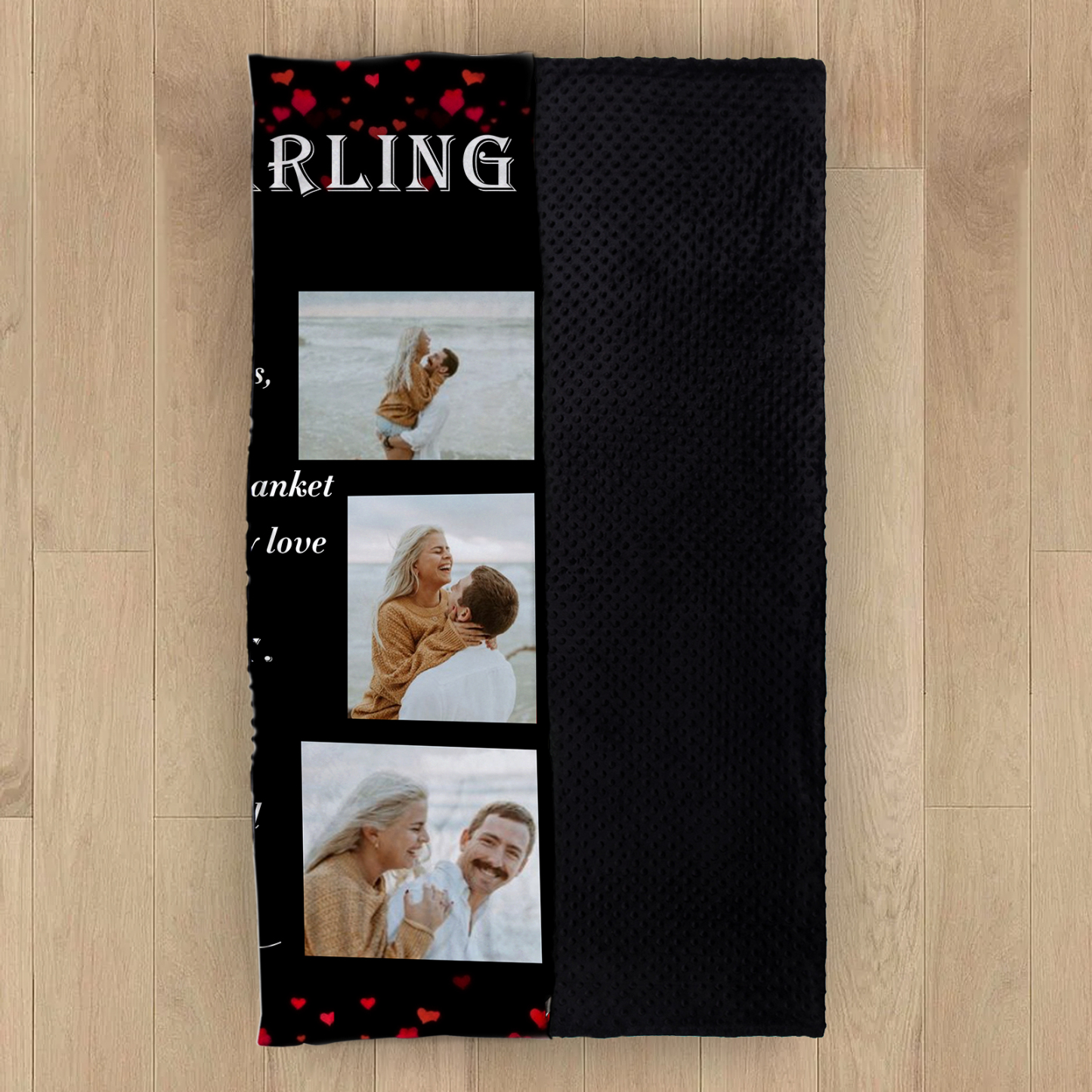 To My Daring Personalised Couple Blanket Engrave Photo Sweet Gift For Her-Jessemade AU