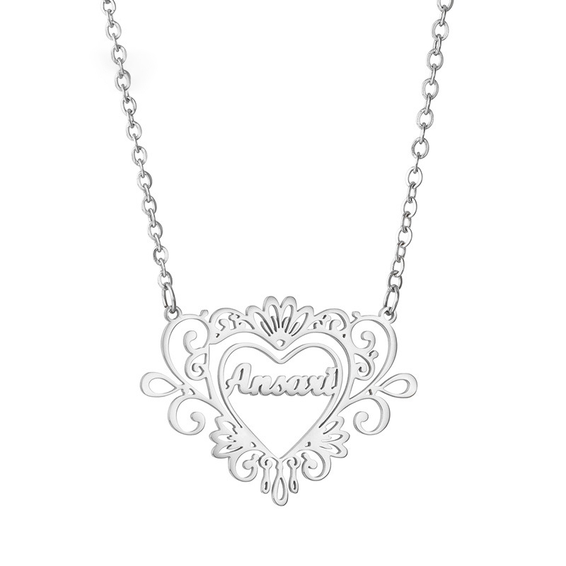 Personalised Heart Necklace Custom Names Necklace Gifts For Her-Jessemade AU