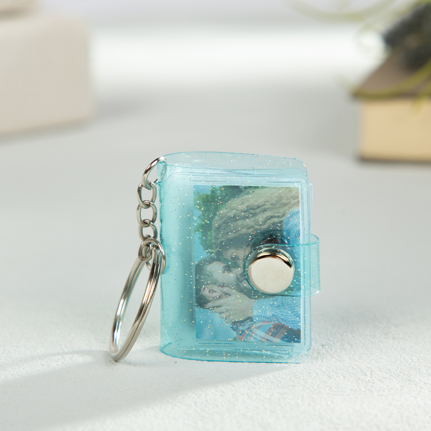 Personalised Mini Photo Album Keychain Custom 16 Photos Keychain Scrapbook  Romantic Gifts-Jessemade AU