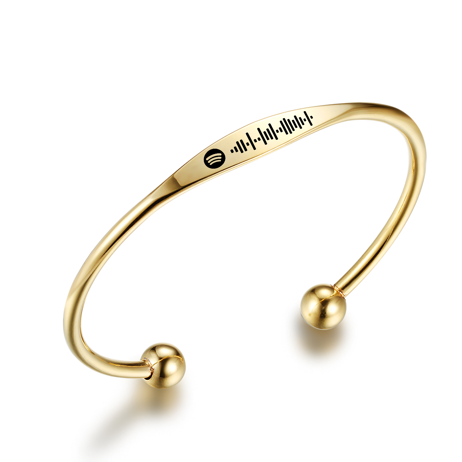 Customised Spotify code Women's Semi-open bracelet For Lover-Jessemade AU