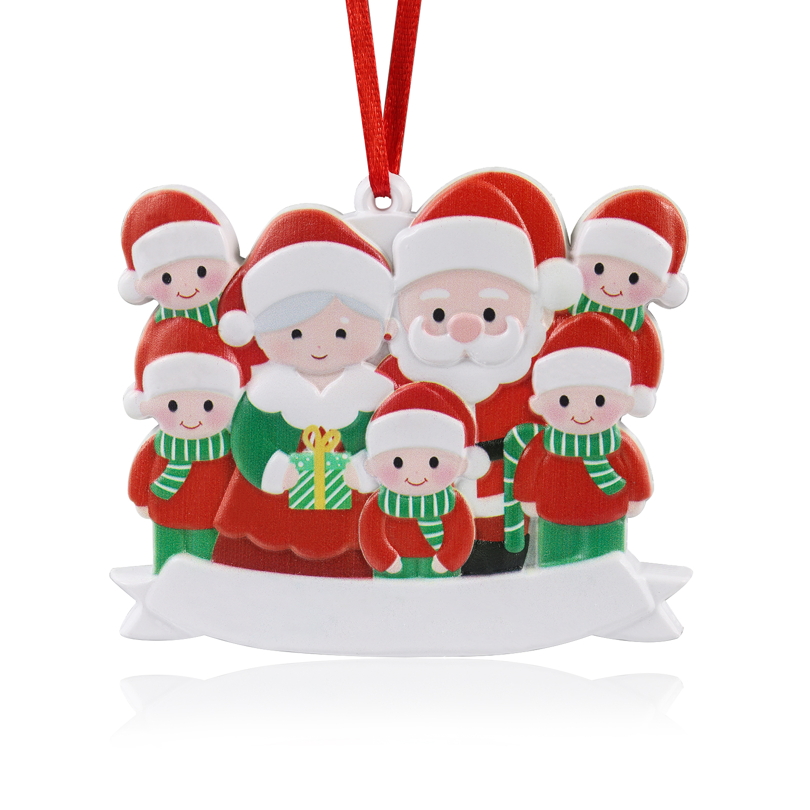 7 Names - Personalised Resin Santa Claus Hanging Ornaments Customised Name & Text Christmas Ornament Gift for Family Friends-Jessemade AU