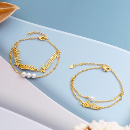 Personalised Bracelet Custom 1 Name Bracelet Gift For Her-Jessemade AU