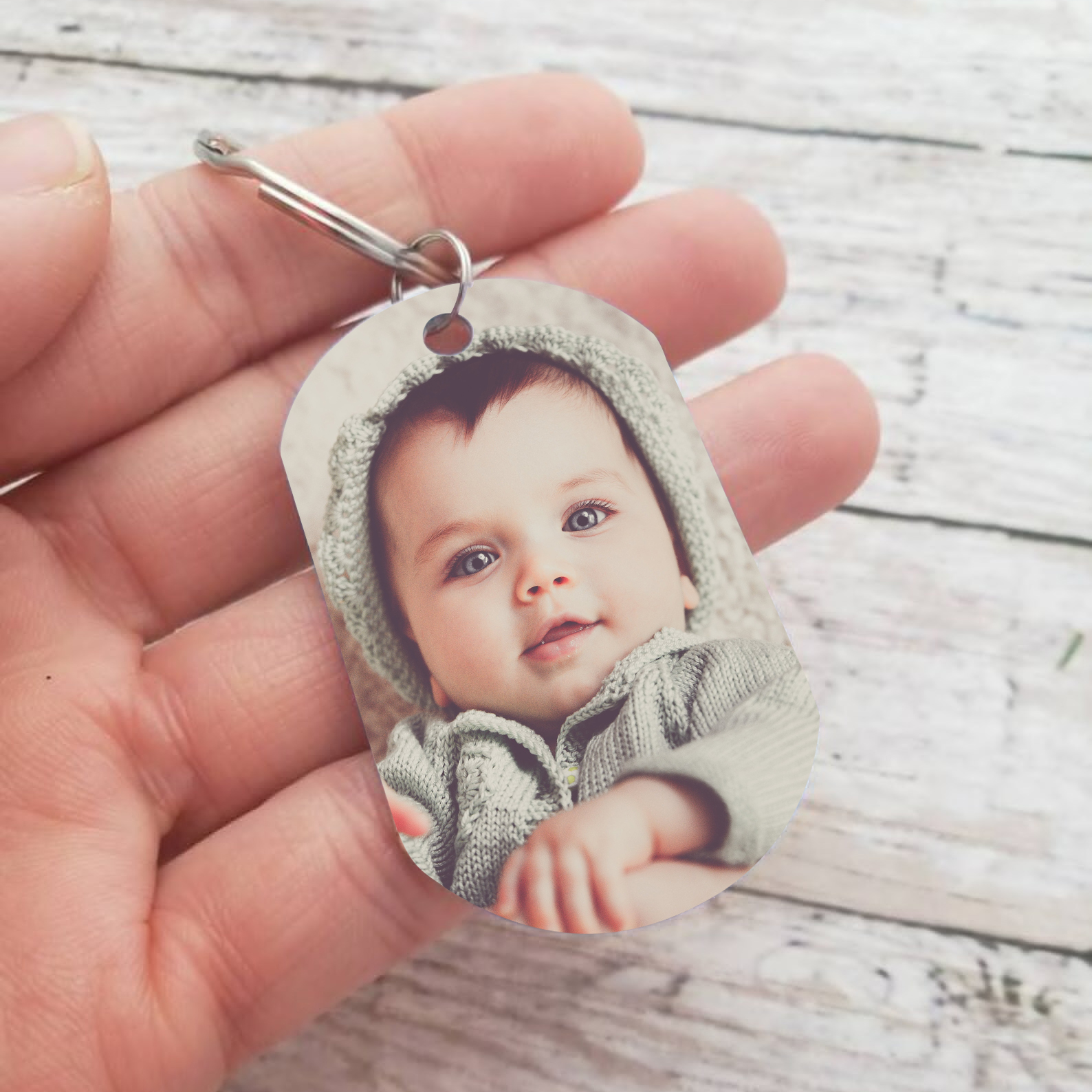 Our First Mother's Day Personalised Photo Keychain Custom Date & Text Keychain Holding Hands Gifts For Mother-Jessemade AU