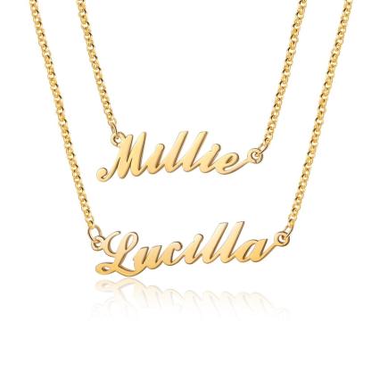 Personalised Necklace Custom 2 Names Necklace Gift For Her-Jessemade AU