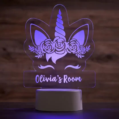 Personalised Unicorn Lamp Personalised LED Sign Custom Colourful Name Night Light Gifts For Kids-Jessemade AU