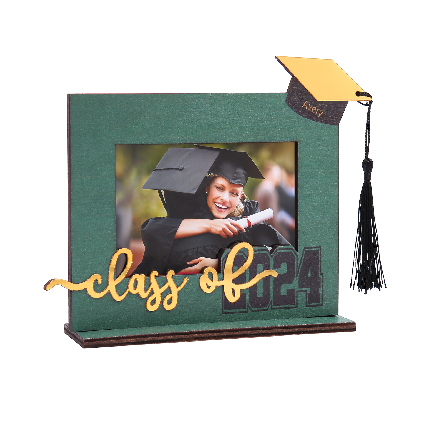 Class of 2024 Personalised Graduation Photo Frame Custom Name & Photo Wooden Frame Creative Gifts-Jessemade AU