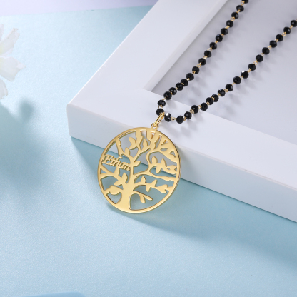 Personalised Family Tree Necklace Custom 1 Name Necklace Gift For Mother-Jessemade AU