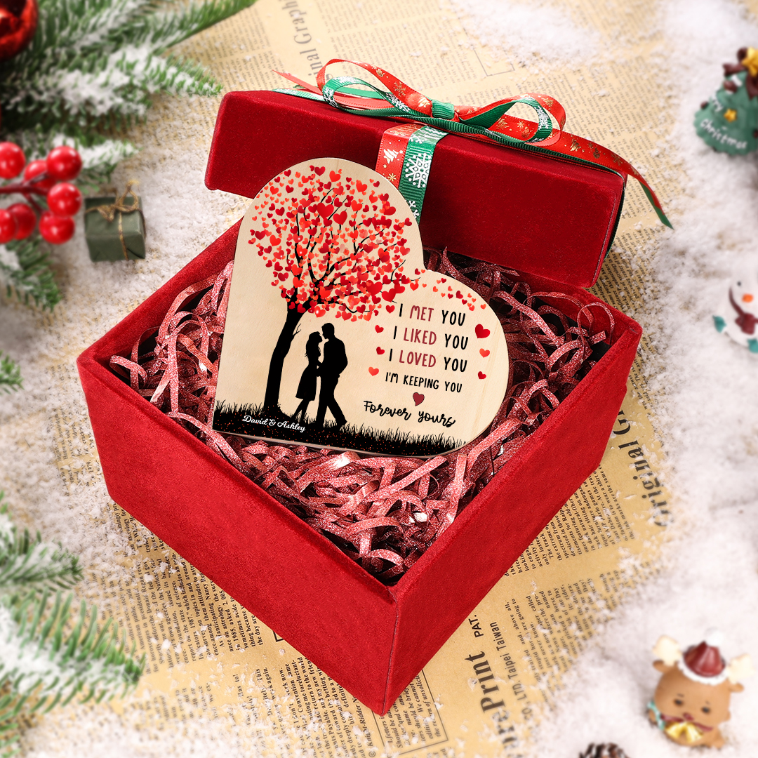 Personalised Couple Candle Holder Custom 2 Names Wooden Candlesticks Heart Valentine's Day Romantic Gifts-Jessemade AU