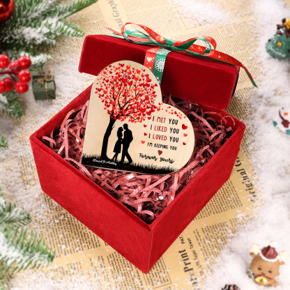 Personalised Couple Candle Holder Custom 2 Names Wooden Candlesticks Heart Valentine's Day Romantic Gifts-Jessemade AU