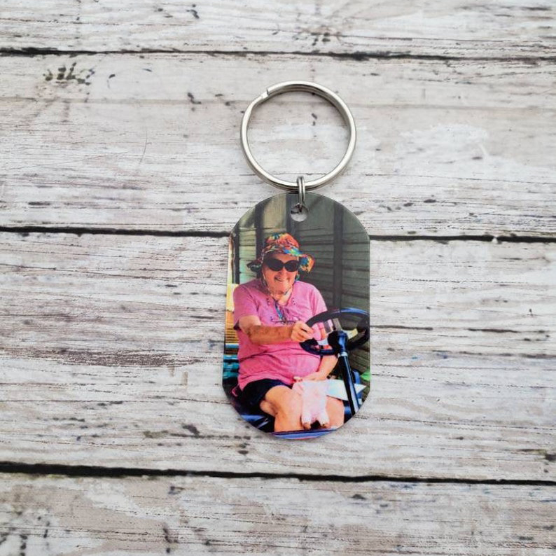 Personalised Photo Keychain Memorial Gift "Those We Love Don't Go Away"-Jessemade AU
