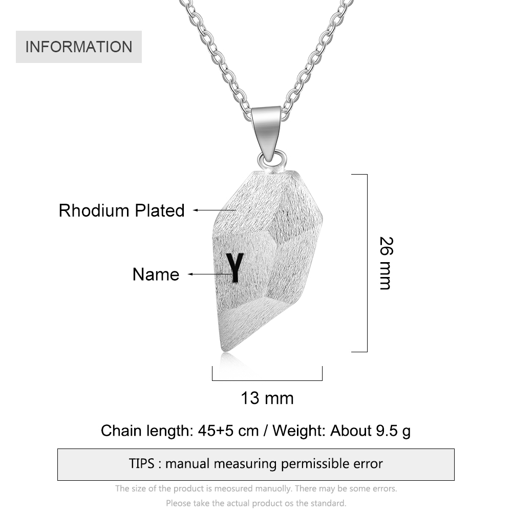 Personalised Matching Couple Letter Necklace Custom Names Magnetic Necklace Valentine's Day Gifts for Couple-Jessemade AU