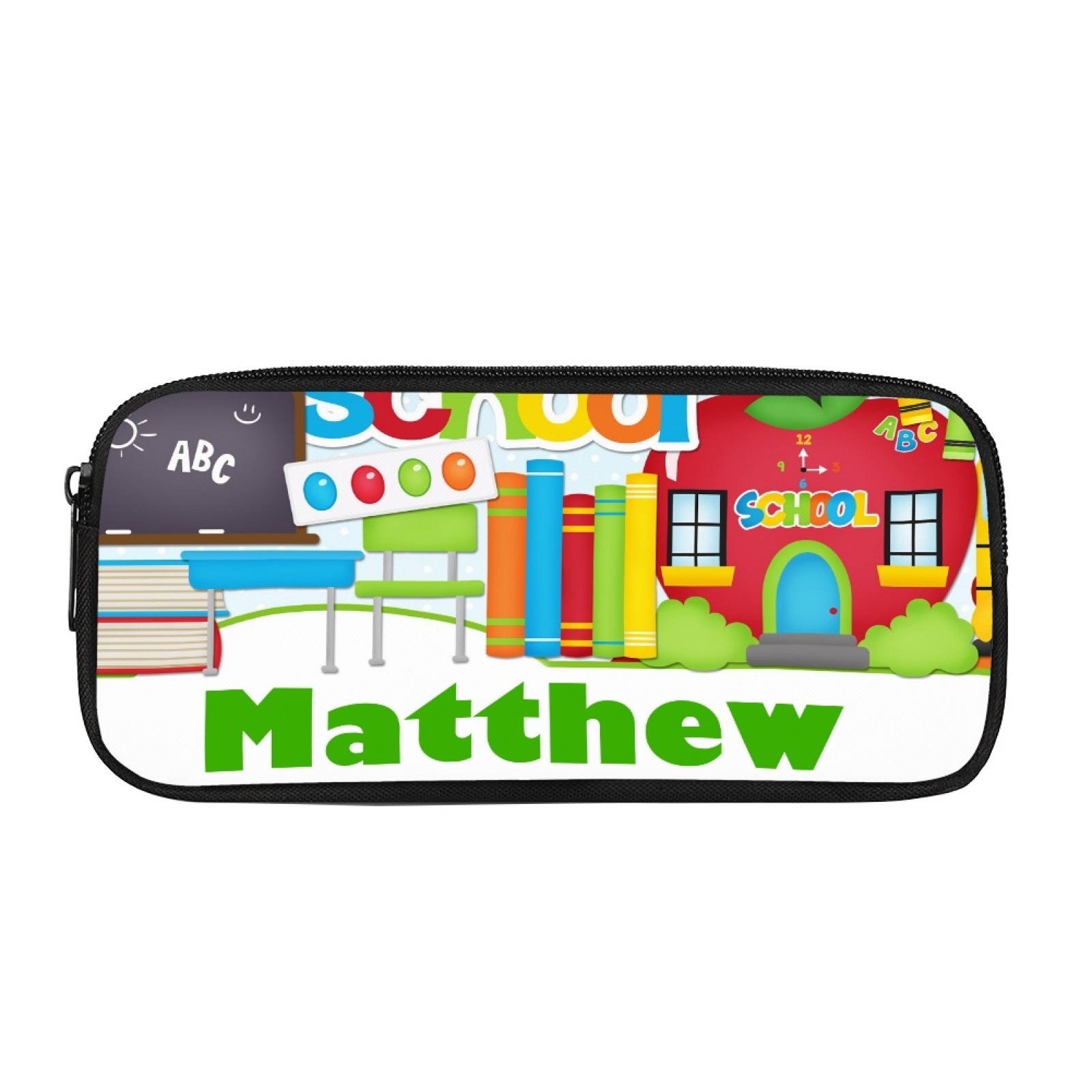 Personalised  Name Pencil Case Cartoon Classroom Pen Bag Zipper Back to School Gifts for Student-Jessemade AU