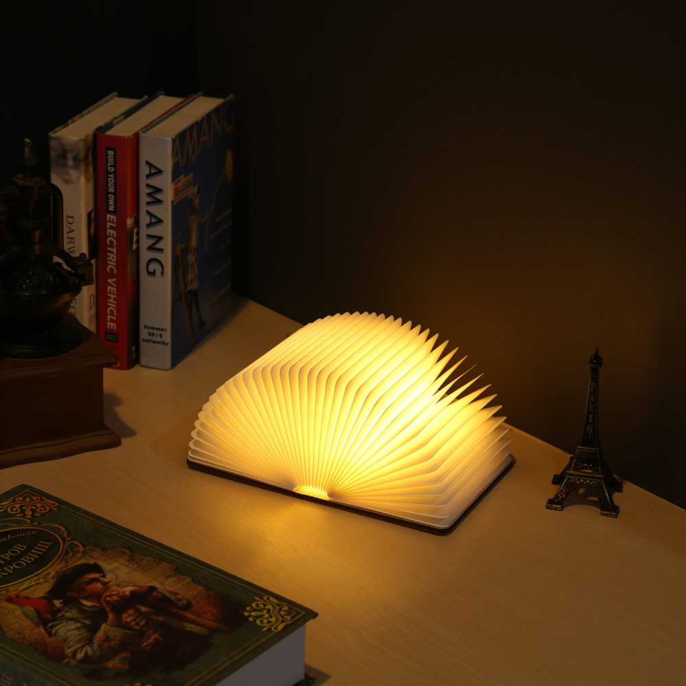 PU Folding Magnetic Glowing LED Book Lamp-Jessemade AU