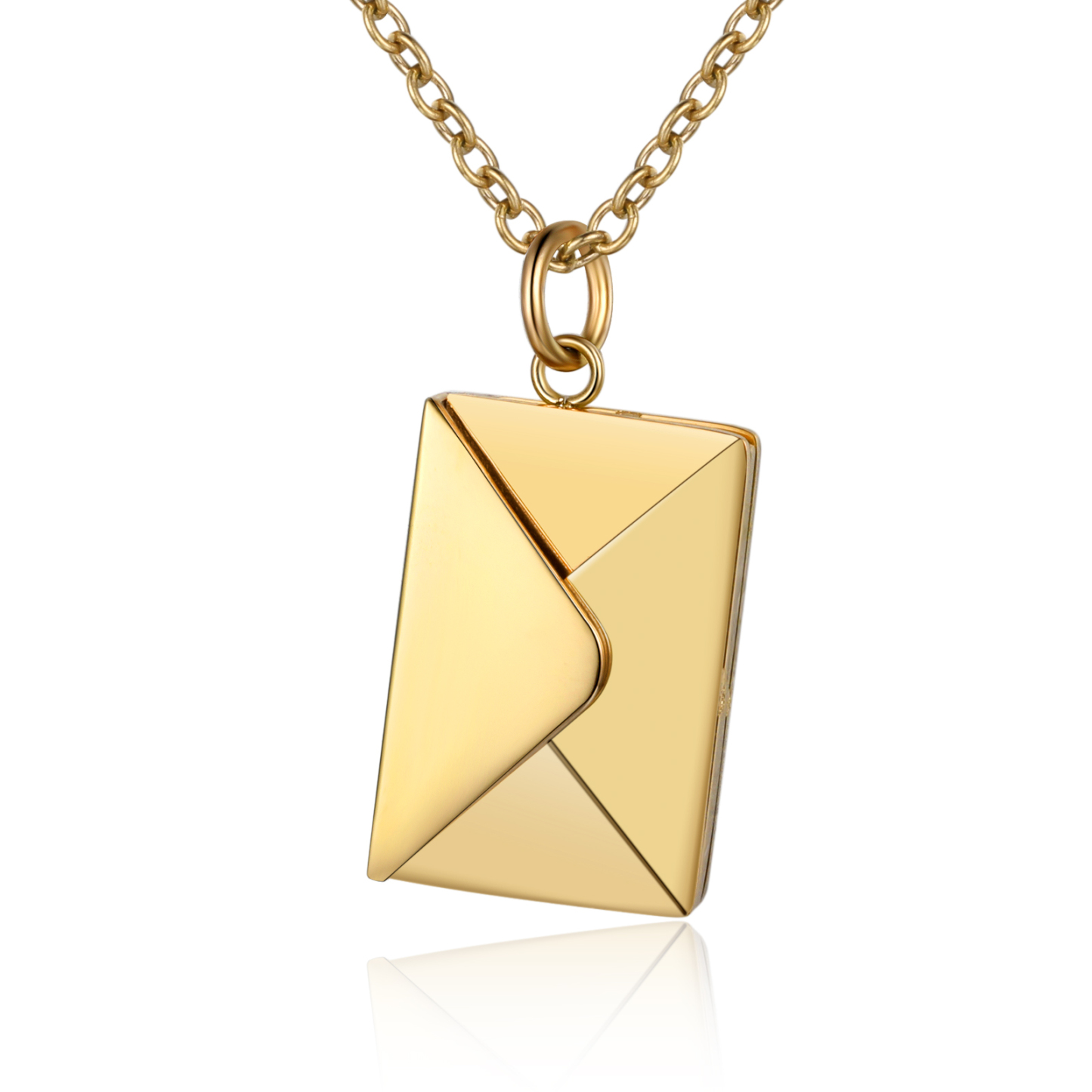 Personalised Envelope Locket Necklace Engrave Secret Love Letter Necklace Romantic Gifts-Jessemade AU