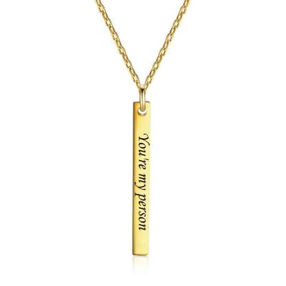 You are my person DIY Necklace Engraved  Letter Personalised Gift-Jessemade AU