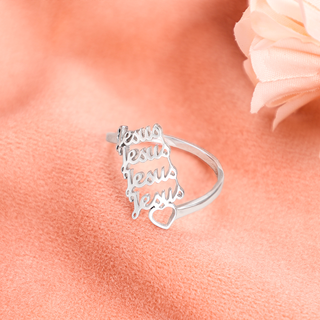 Personalised Family Name Ring Custom 4 Names Gifts For Women-Jessemade AU