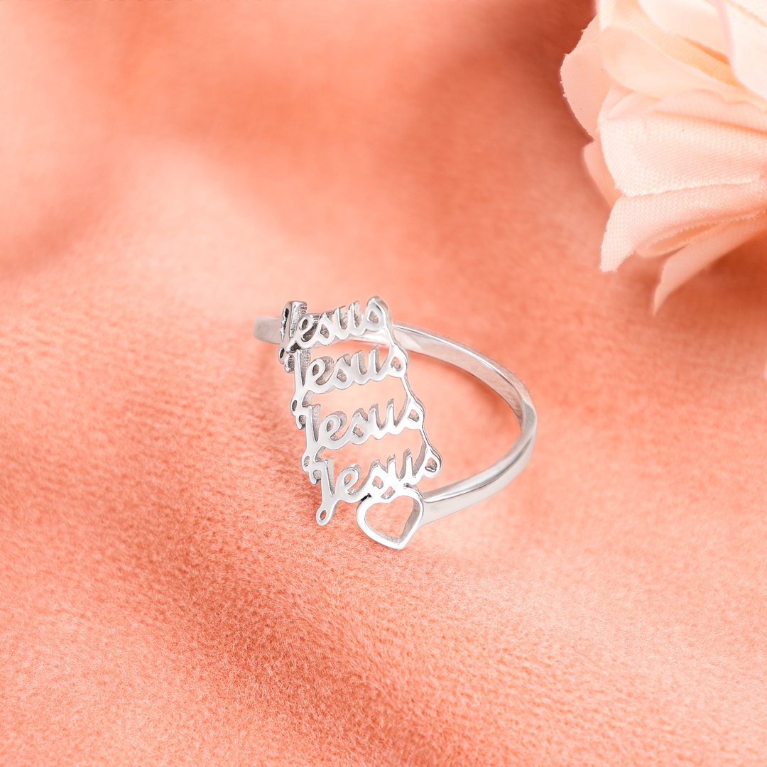 Personalised Family Name Ring Custom 4 Names Gifts For Women-Jessemade AU