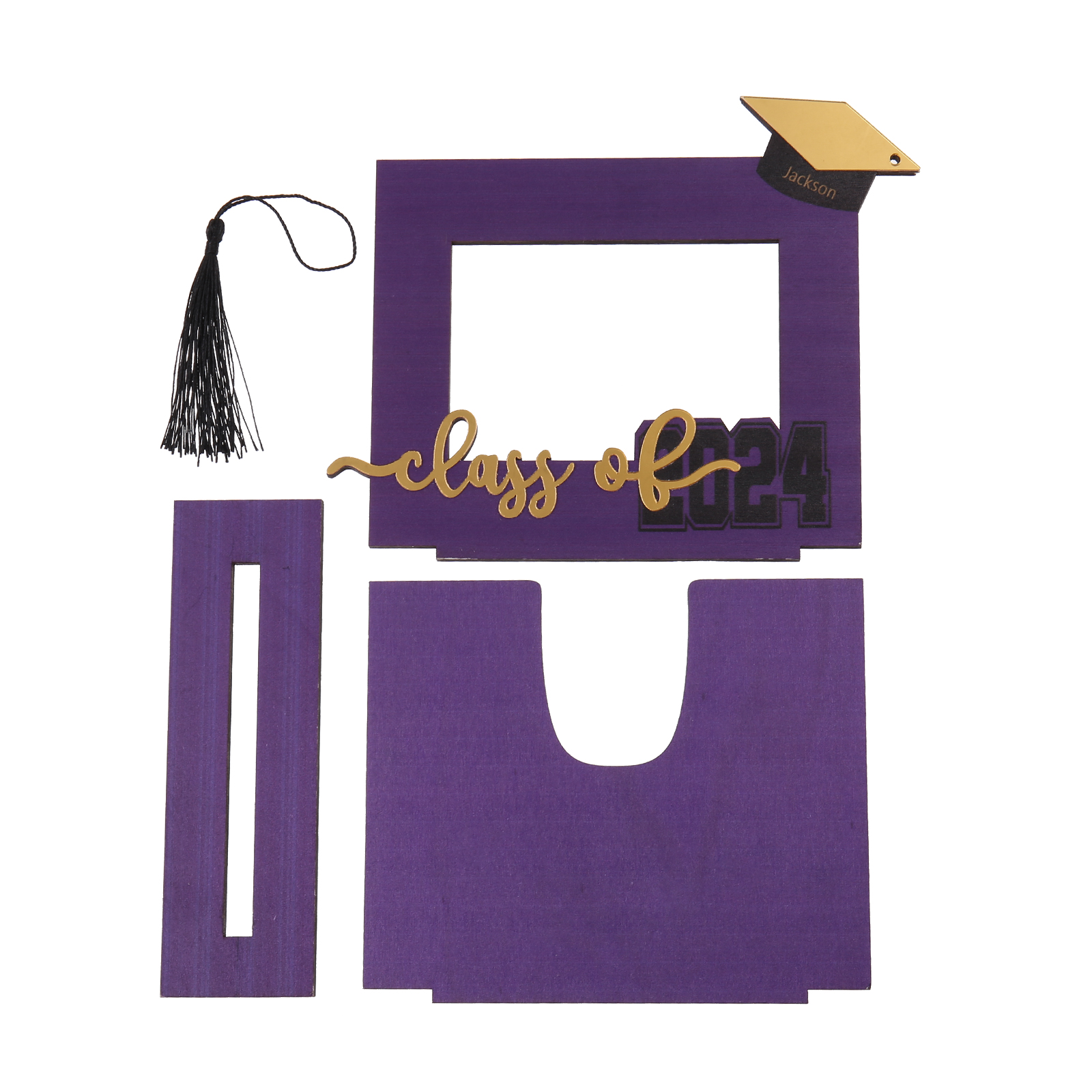 Class of 2024 Personalised Graduation Photo Frame Custom Name & Photo Wooden Frame Creative Gifts-Jessemade AU