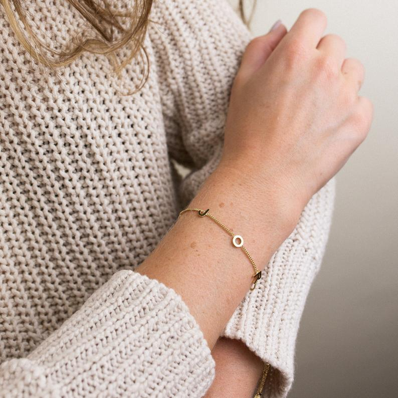 Personalised Bracelet Custom 1 Name Bracelet Gift For Women