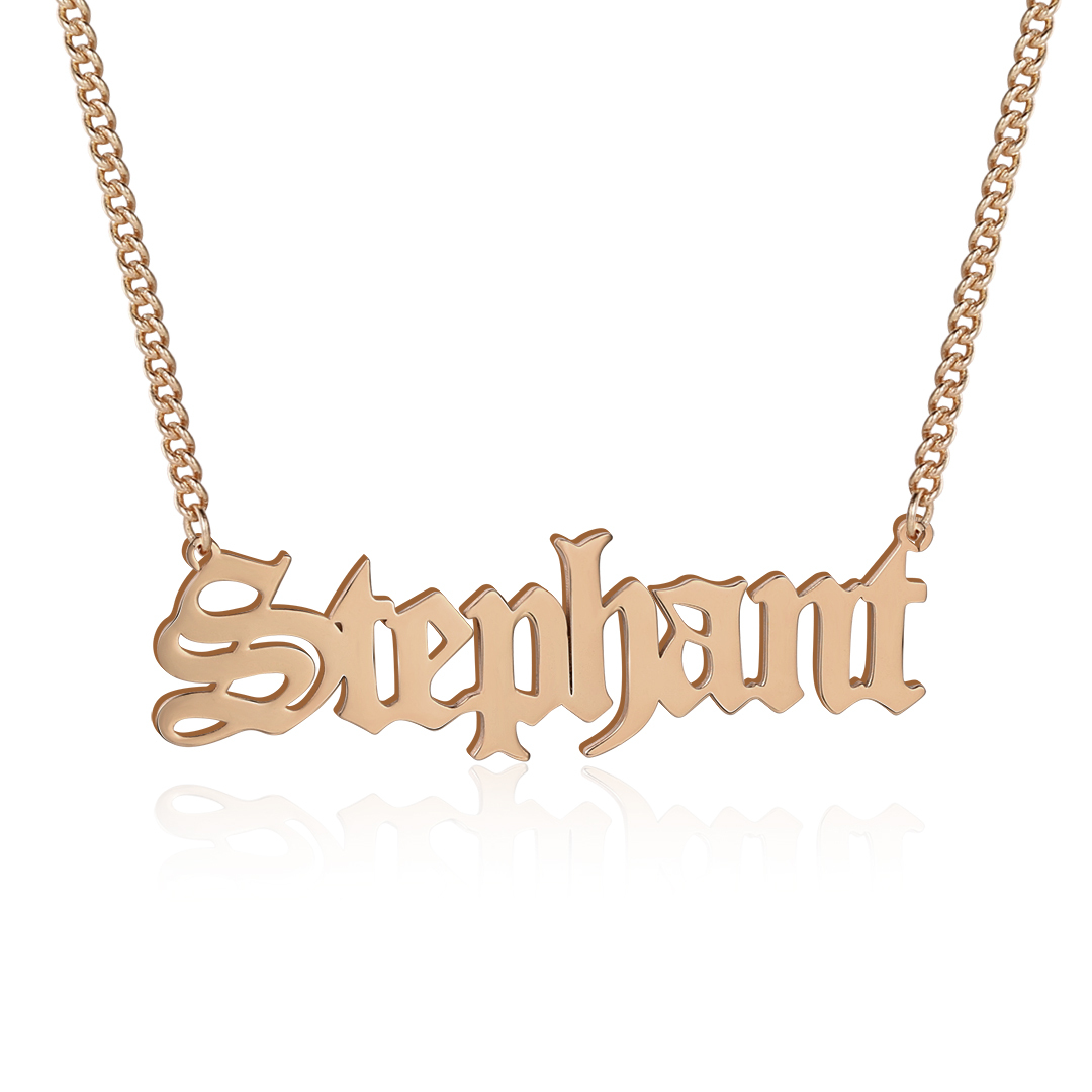 Personalised Necklace Custom 1 Name Necklace Gift For Women-Jessemade AU