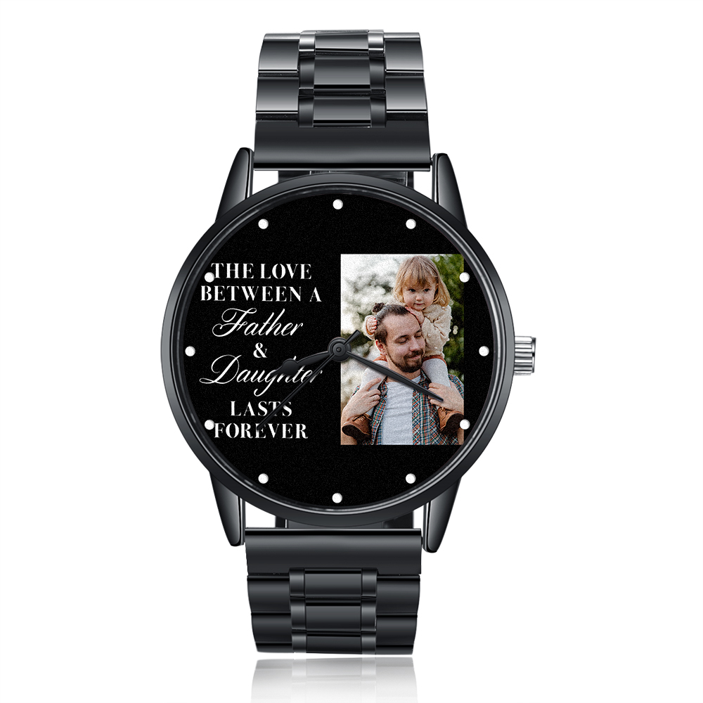 Personalised Photo Watch Custom 1 Photos Mechanical Watch Gifts for Him-Jessemade AU