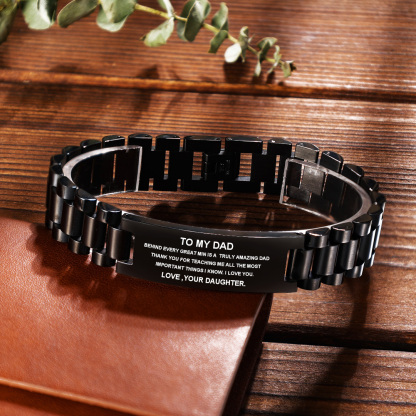 Men's Bracelet Wristband Initial ID Bar Bangle Gifts For Him-Jessemade AU