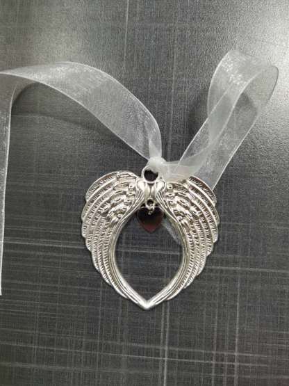 Memorial Angel Wings Heart Ornament A Piece of My Heart Is In Heaven-Jessemade AU