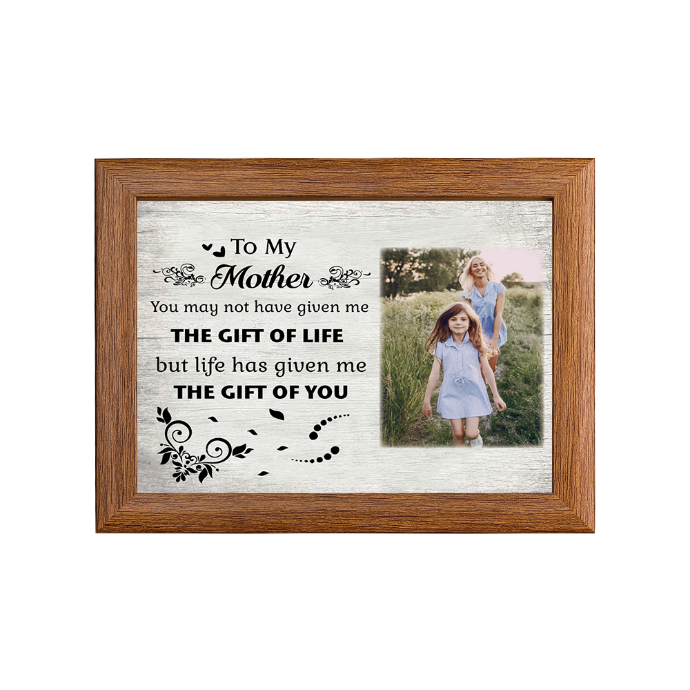 To My Mother Personalised Photo Frame With Light Gifts For Mother “Life Given Me The Gift Of You”-Jessemade AU