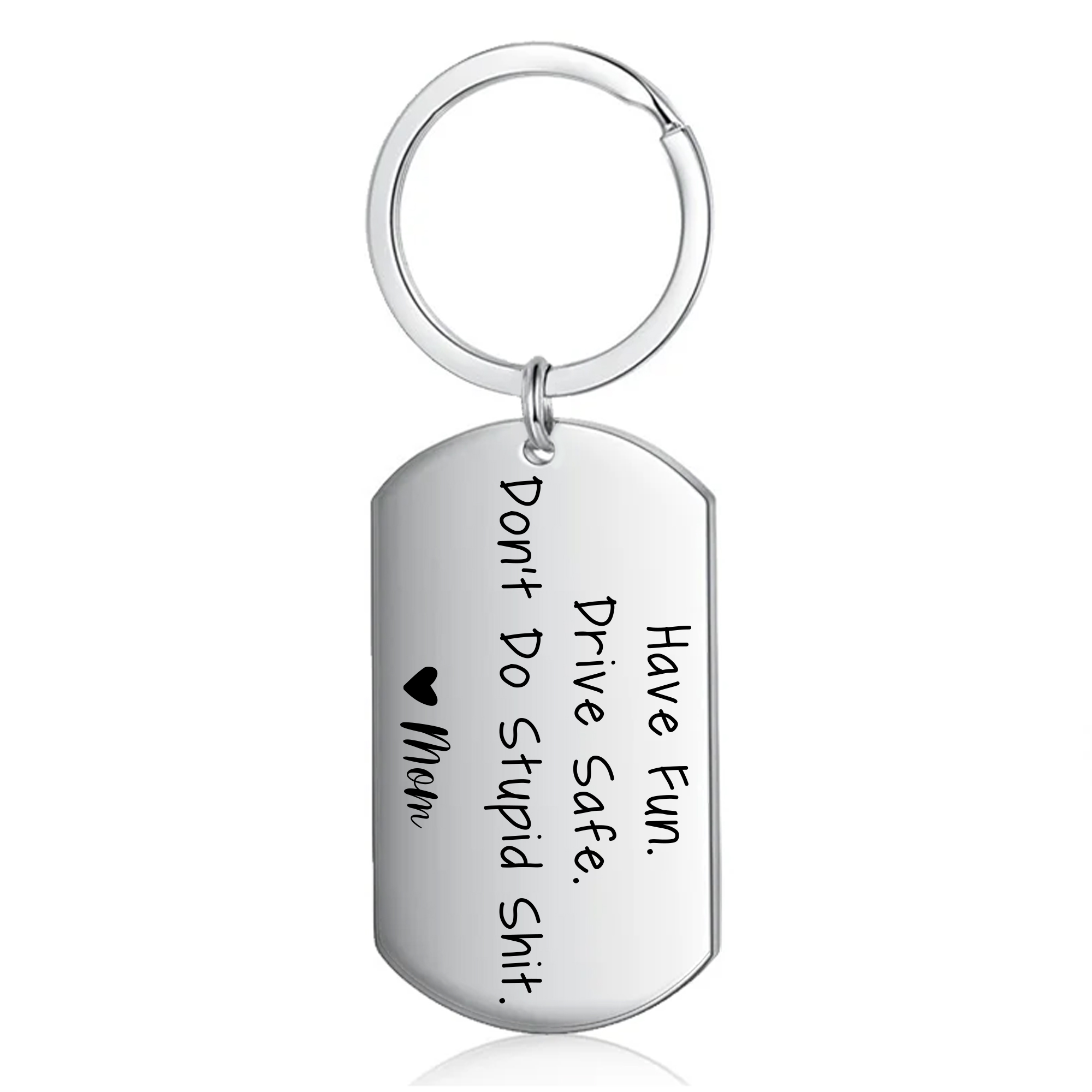 Don't Do Stupid Funny Keychain Custom Name Keyring Have Fun Drive Safe Keychain Gift for Kids-Jessemade AU