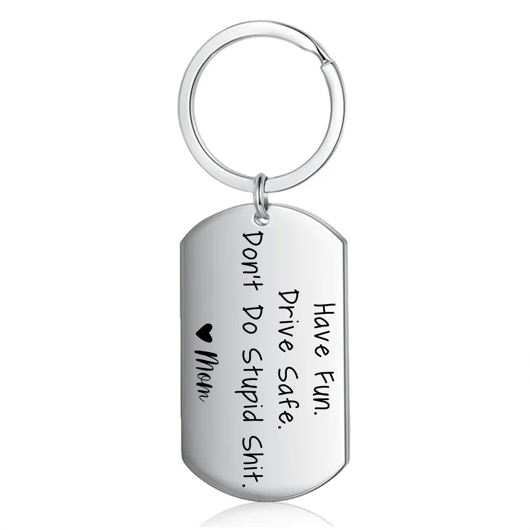 Don't Do Stupid Funny Keychain Custom Name Keyring Have Fun Drive Safe Keychain Gift for Kids-Jessemade AU