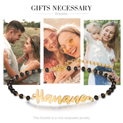 Personalised Infinity Bracelet Custom 1 Name Bracelet Gift For Women-Jessemade AU