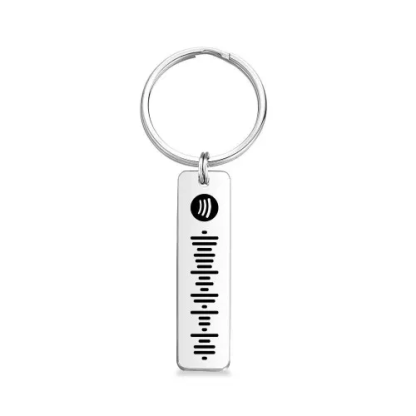 Personalised Music Spotify Code Keychain Gifts For Him-Jessemade AU
