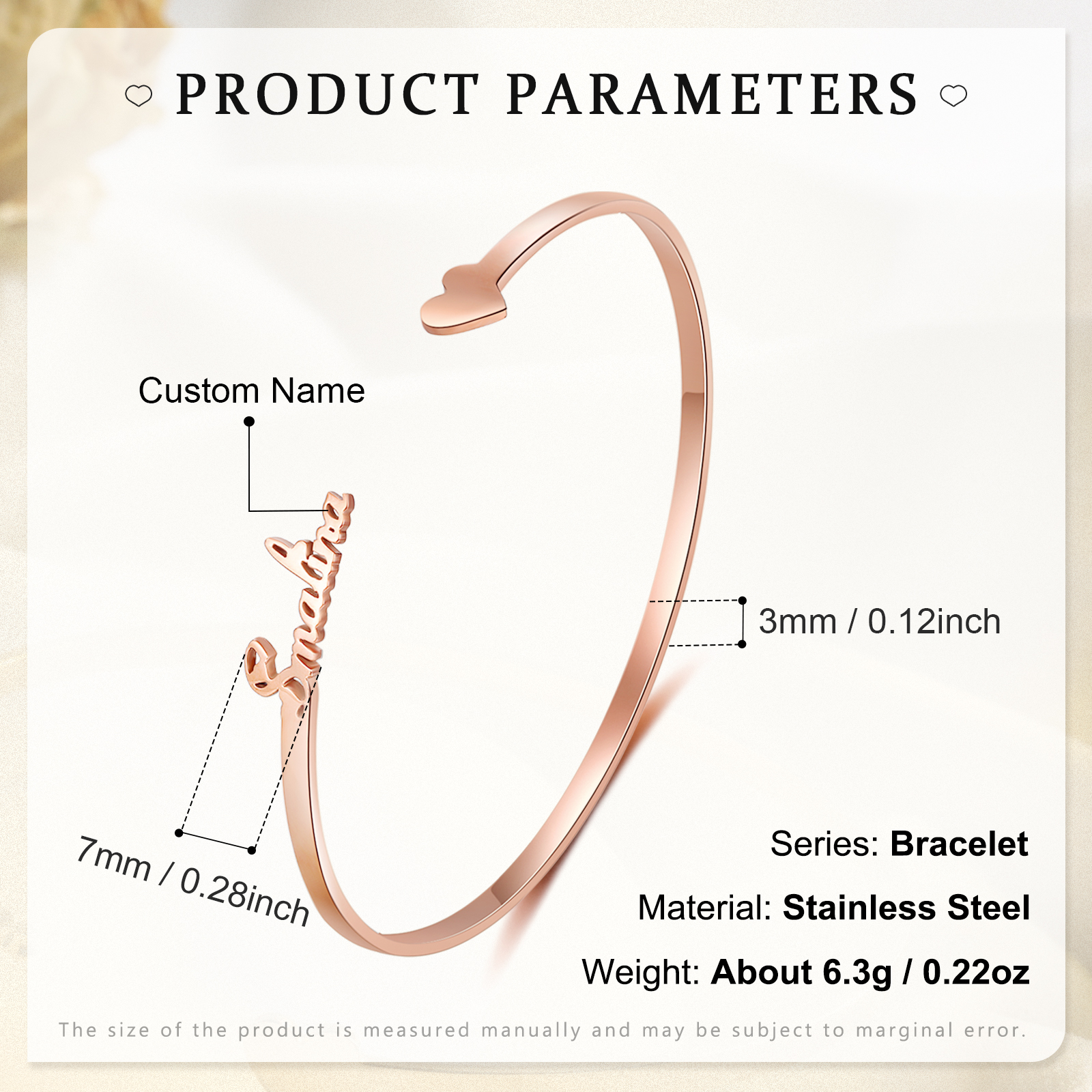 Customised Name Bangle Bracelet Custom Name Adjustable Bangle Birthday Gifts For Her-Jessemade AU