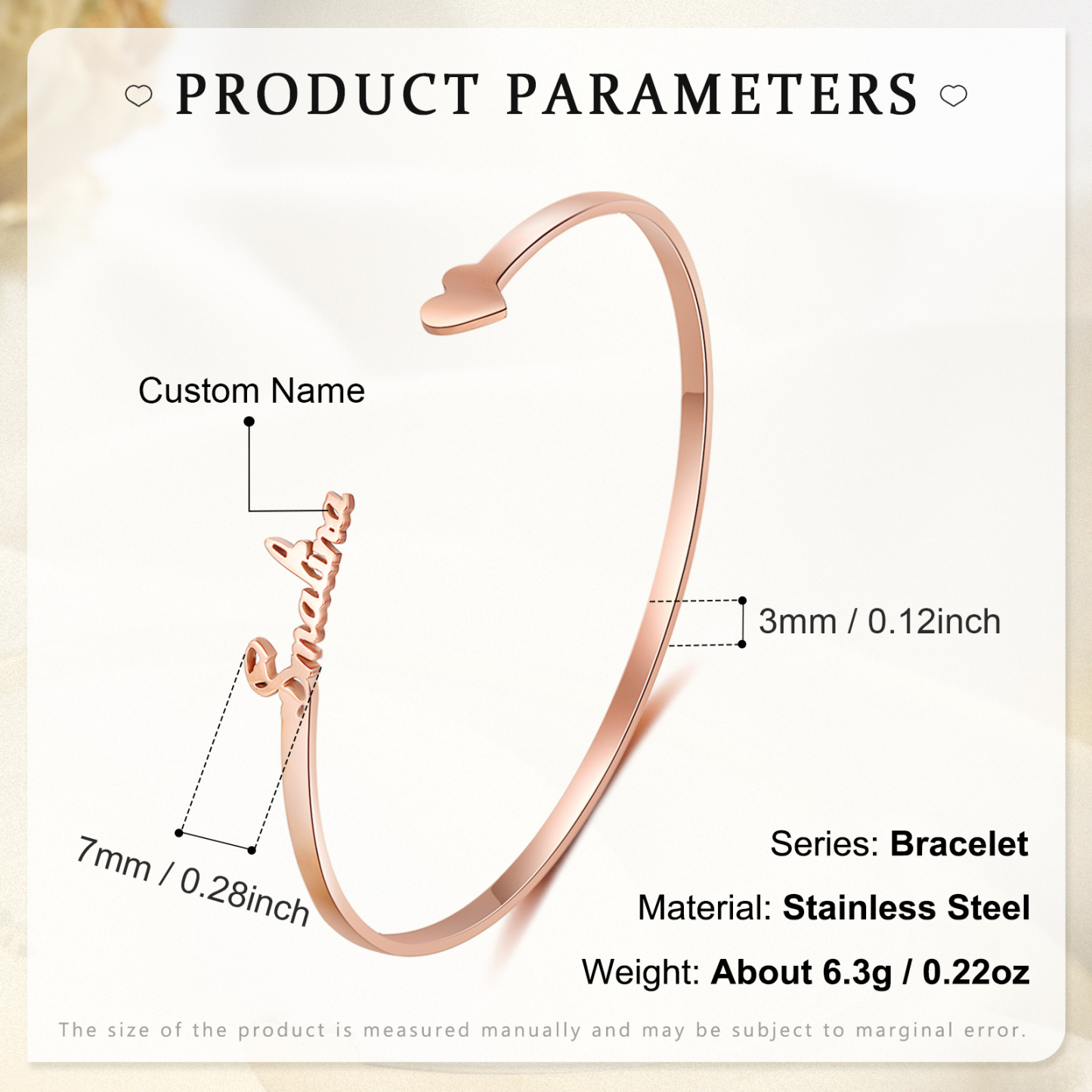 Customised Name Bangle Bracelet Custom Name Adjustable Bangle Birthday Gifts For Her-Jessemade AU