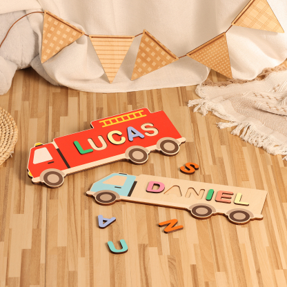 Customised Kid's Wooden Name Puzzle Toy for Toddlers Early Learning Child Toy-Jessemade AU