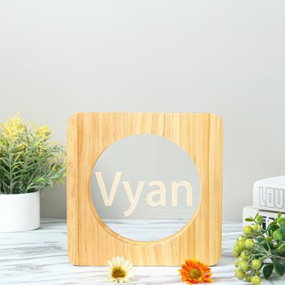 Name Night Light Ornament For Her Personalised Name Bedroom Decor Home Decoration LED Light Personalised Photo Ornament-Jessemade AU