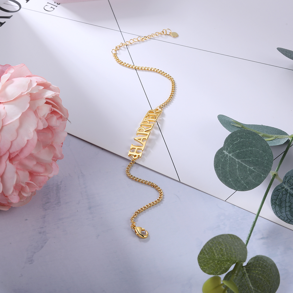 Personalised Bracelet Custom 1 Name Bracelet Gift For Women-Jessemade AU