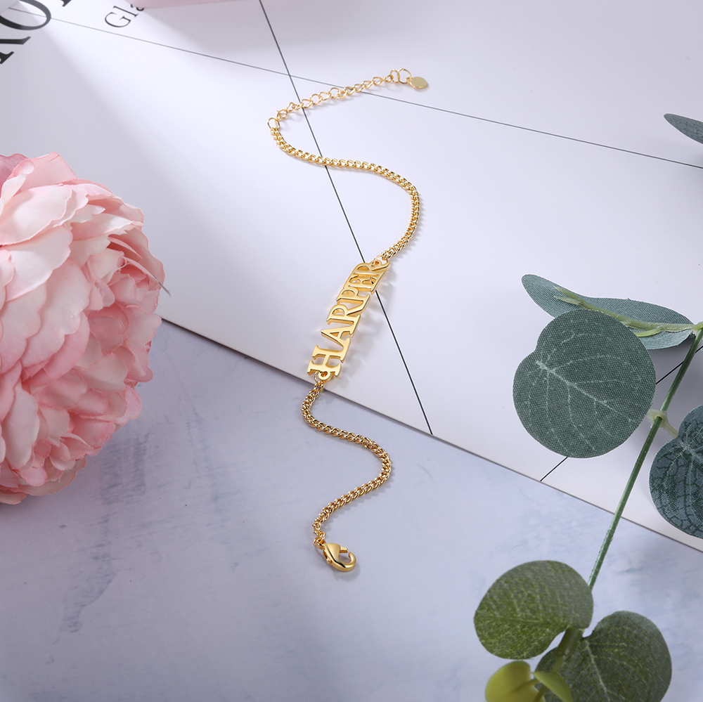 Personalised Bracelet Custom 1 Name Bracelet Gift For Women-Jessemade AU