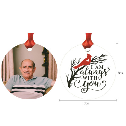Personalised Photo Cardinal Ornament Always With You Keepsake-Jessemade AU