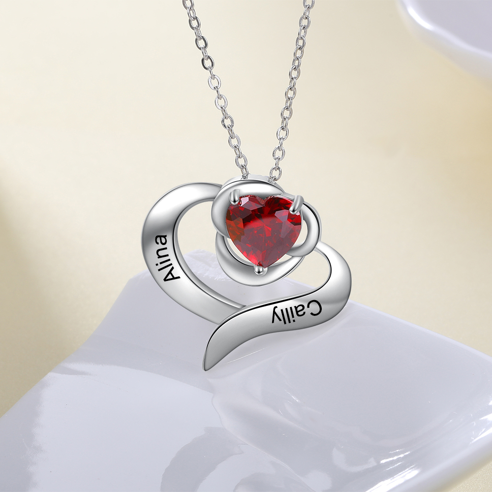 Personalised 1 Birthstone Necklace-Jessemade AU