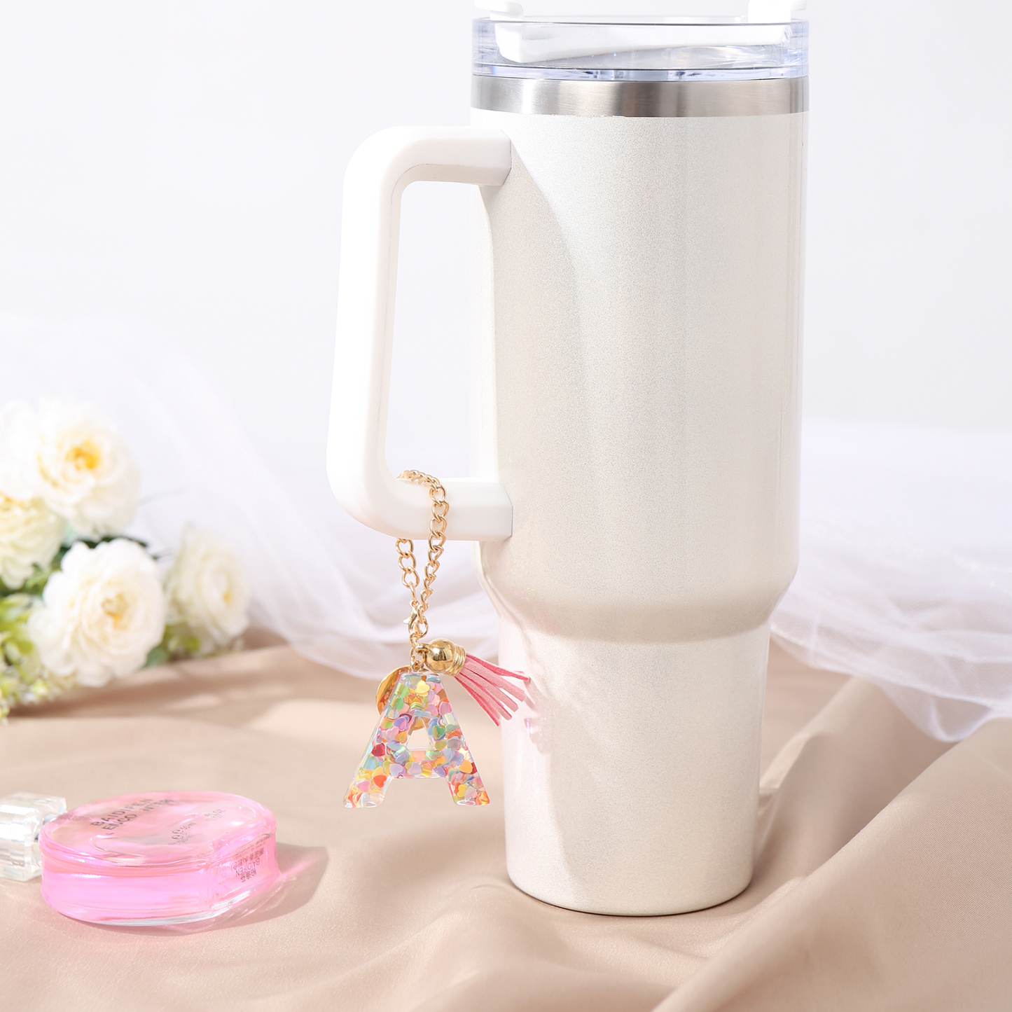 Personalised 26 Letters Pendant Custom 1 Photo Hanging Ornament Back-to-School Gift for Girls-Jessemade AU