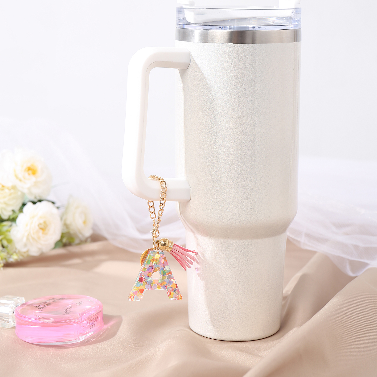 Personalised 26 Letters Pendant Custom 1 Photo Hanging Ornament Back-to-School Gift for Girls-Jessemade AU