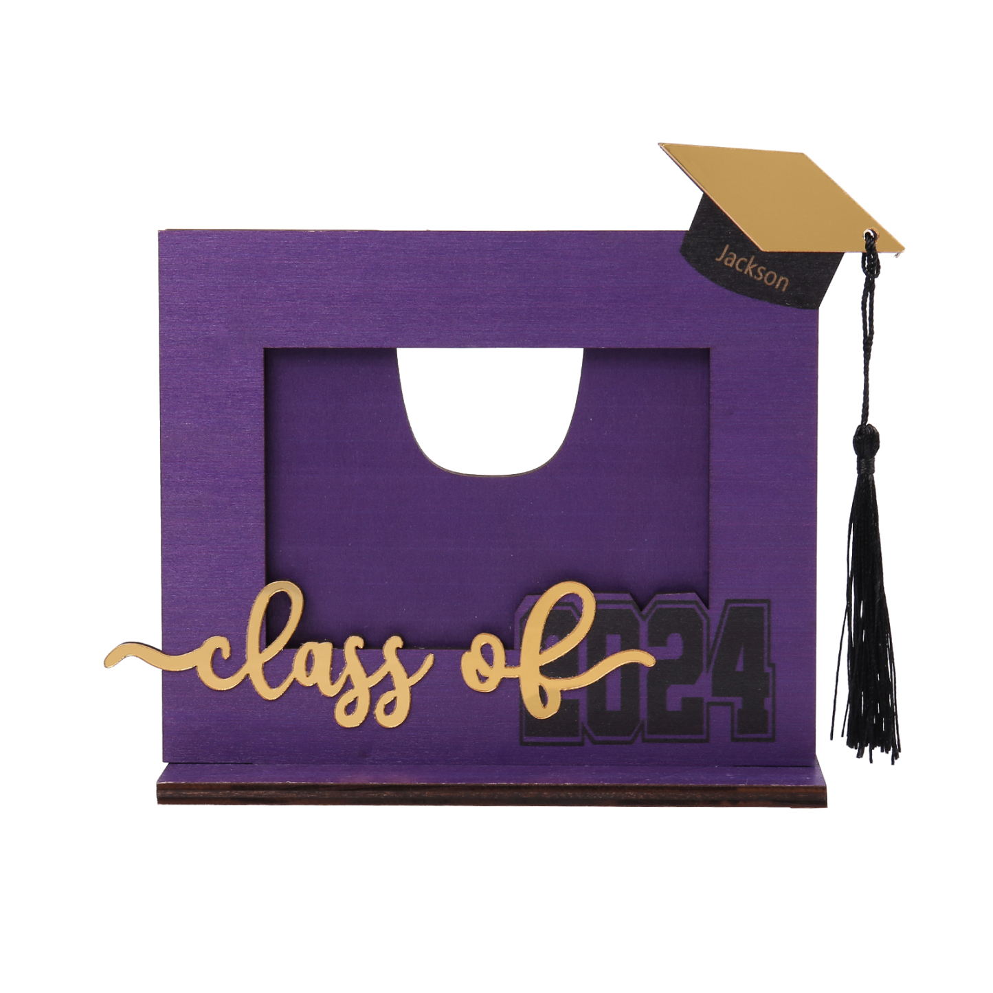 Class of 2024 Personalised Graduation Photo Frame Custom Name & Photo Wooden Frame Creative Gifts-Jessemade AU