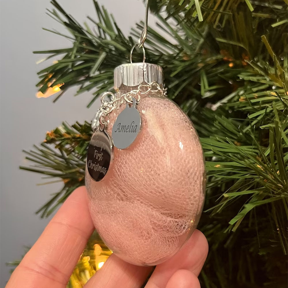 Customised Name Christmas Ornament Christmas Tree Decor - Baby's First Christmas-Jessemade AU