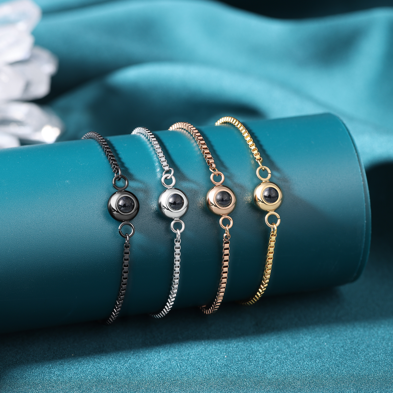 Personalised Projection Bracelet Custom Colourful Photo Bracelet Adjustable Couple Bracelet Personalised Gift for Her-Jessemade AU