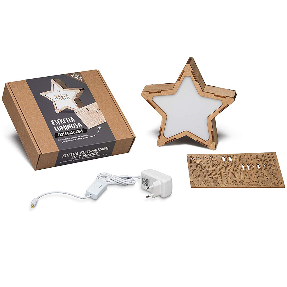 Custom Name Kawaii Star Night Light Home Decoration-Jessemade AU