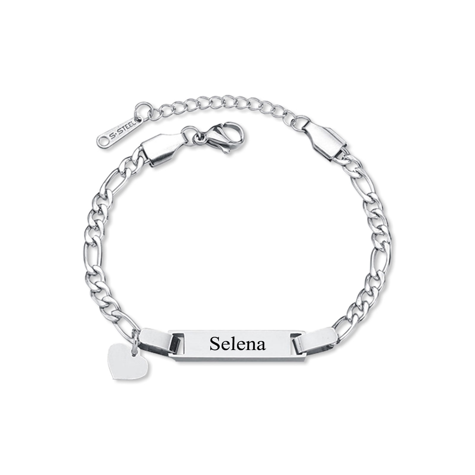 Custom Name Bracelet Personalised Love Bracelet Cuban Chain Bracelet Love Gifts-Jessemade AU