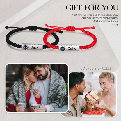 Personalised Projection Bracelet Custom Photo Couple Bracelet Creative Gift for Her-Jessemade AU