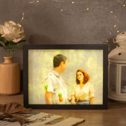Personalised Photo Frame Night Light Changeable Colour Lamp Home Decor Personalised Gifts for Family Friends-Jessemade AU