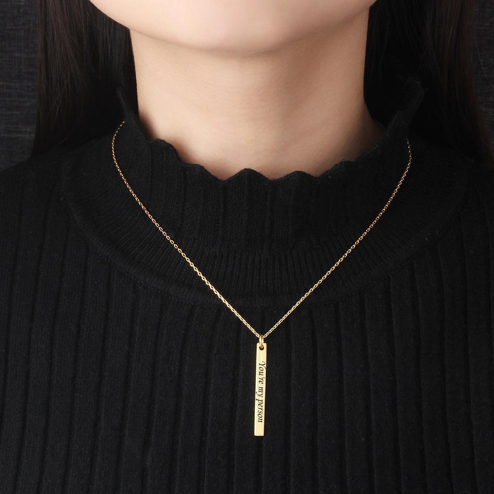You are my person DIY Necklace Engraved  Letter Personalised Gift-Jessemade AU